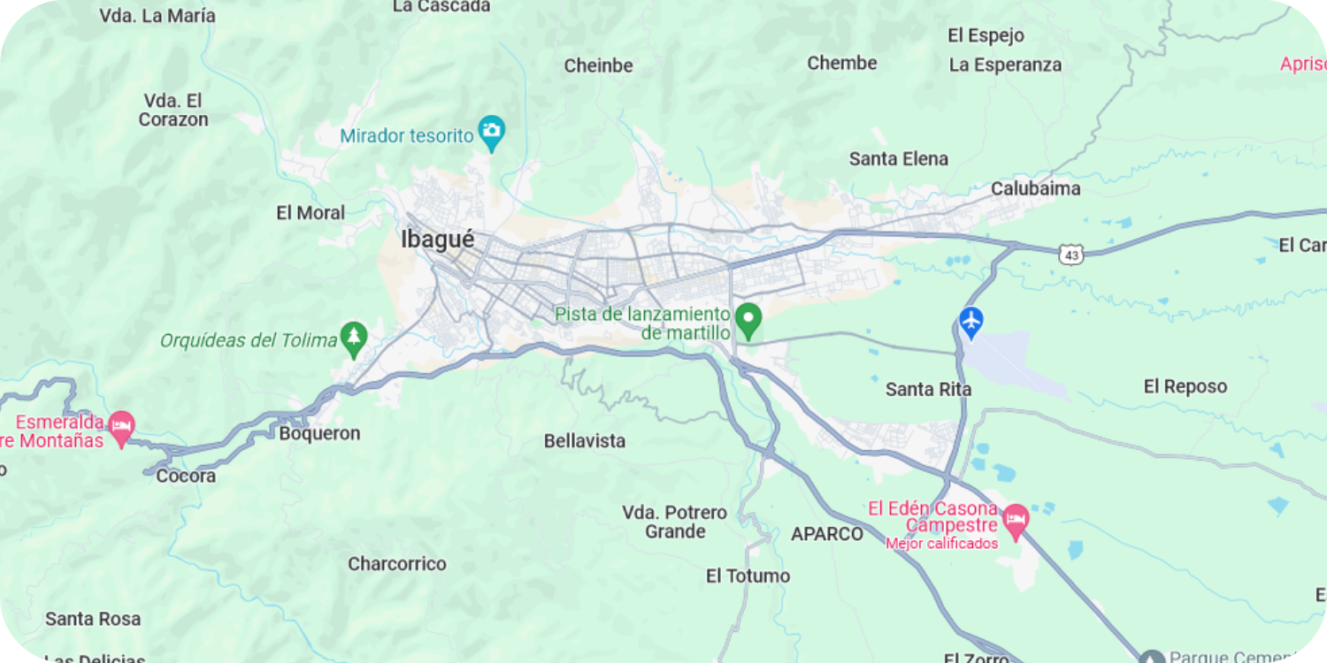 Ubicación libre de piojos ibague